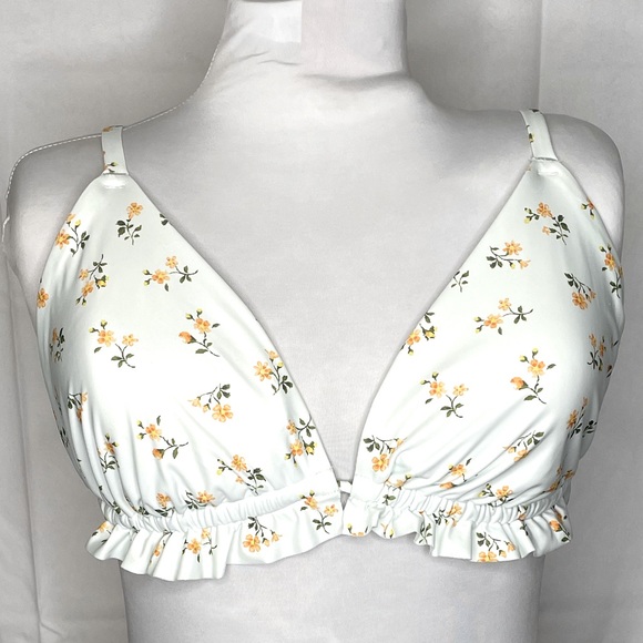 aerie Other - Aerie American Eagle Triangle Ruffled Bikini Top | Size XXL